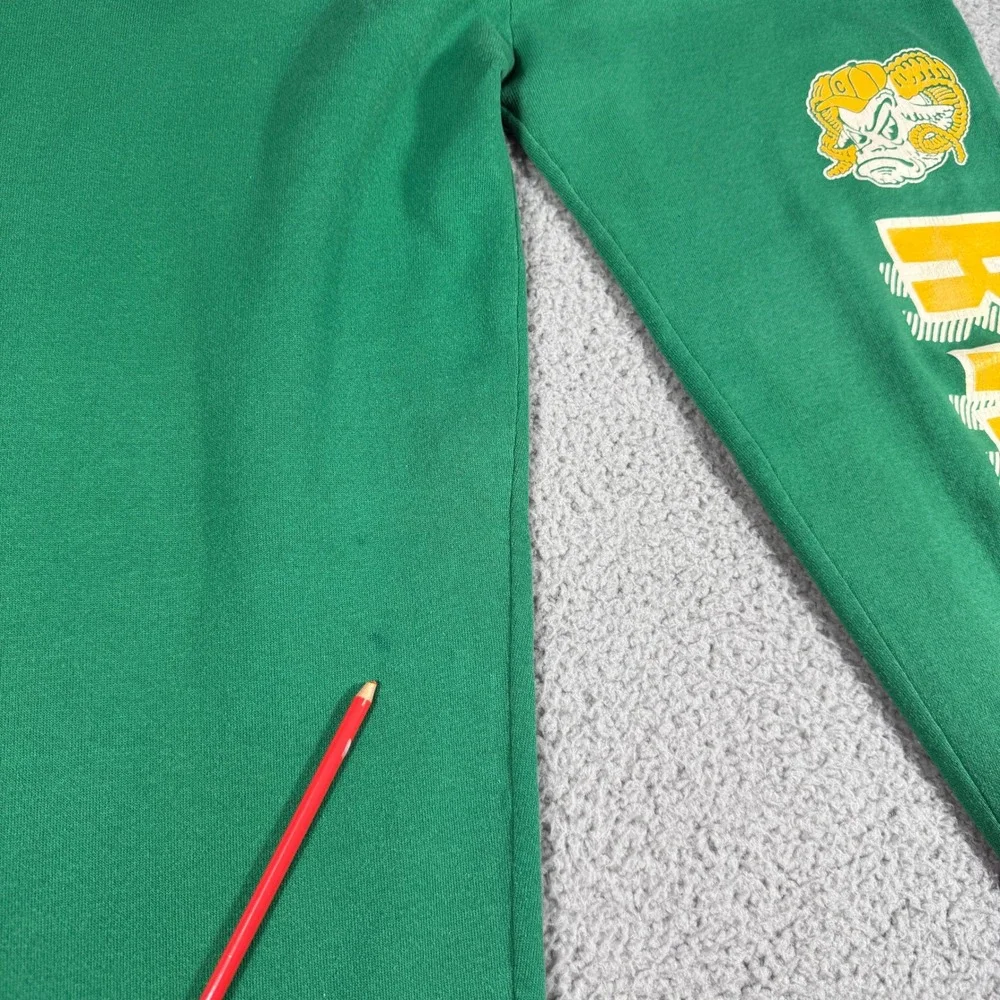 Vintage 1980s CSU Rams Sweatpants Size XL Green Colorado State University